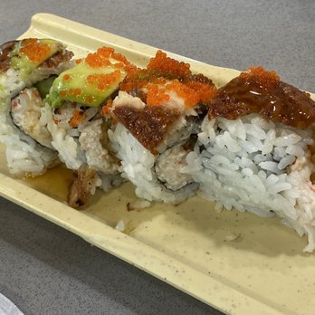 Fuji Sushi Buffet - Krab inside, Unagi & Avocado on top - Japanese Near Me - Concord, California