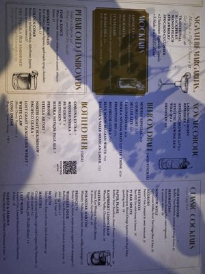 Menu photo 2 Pi Bar Woodbridge, CA