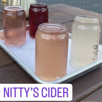 Nitty’s Cider - Flight of ciders - all delicious ! - Cideries Near Me - Sacramento, California