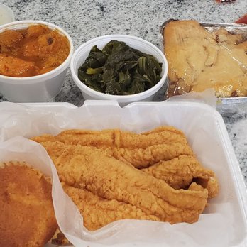 Mama J's Kitchen - Catfish, collards, yams and apple cobbler - Soul Food Near Me - Richmond, Virginia
