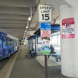 This is the pick up area at the airport.