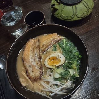 Buya - Pork Belly Raman and a ginger and tumeric tea - Ramen Near Me - St Petersburg, Florida
