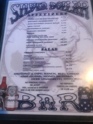 Menu photo 7 Silver Dollar Bar Cody, WY Menu photo 7 Silver Dollar Bar Cody, WY