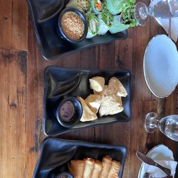 8thai restaurant - From top to bottom: fresh summer rolls, tofu triangles, Crispy Spring Roll