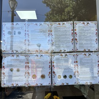 El Padrino Restaurant - Menu outside of their window - Mexican Near Me - Seaside, California El Padrino Restaurant - Menu outside of their window - Mexican Near Me - Seaside, California