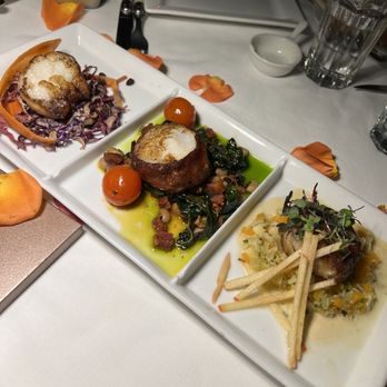 Bouchon - Scallop Trio - French Near Me - Santa Barbara, California Bouchon - Scallop Trio - French Near Me - Santa Barbara, California