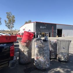 AIM Recycling Perris - The recycling that I was not aloud to turn in after waiting an hour in line!