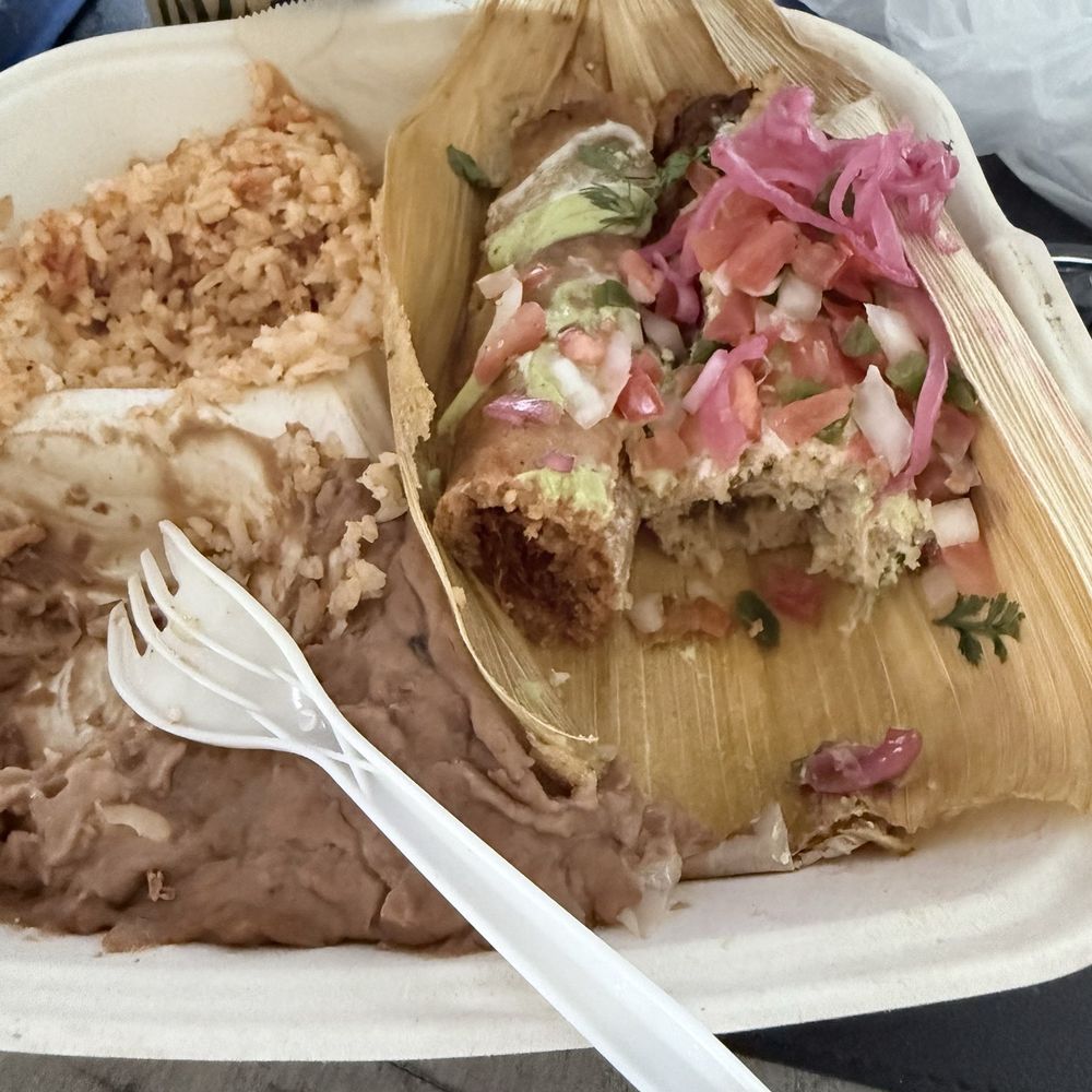 Shane’s Tamales - On the left is the "pork" and the right is the "chicken" - Pop-Up Restaurants Near Me - Garden Grove, California Shane’s Tamales - On the left is the "pork" and the right is the "chicken" - Pop-Up Restaurants Near Me - Garden Grove, California