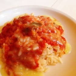 Restaurant Hermes - Rice that comes with the fish.