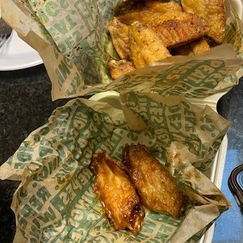 Wingstop - Clearly....TWO pieces of Wingstop paper. Reese got that wrong. And also 2 random wings wrapped separately. Not lemon pepper. - Chicken Wings Near Me - Fredericksburg, Virginia Wingstop - Clearly....TWO pieces of Wingstop paper. Reese got that wrong. And also 2 random wings wrapped separately. Not lemon pepper. - Chicken Wings Near Me - Fredericksburg, Virginia