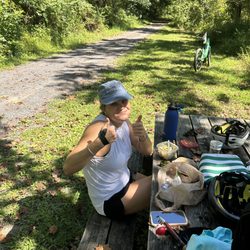 Hammer Cycles - Greenbrier River Trail lunch break.