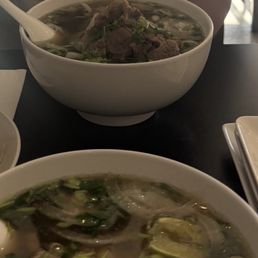 Beef pho and oxtail pho. Beef pho and oxtail pho.