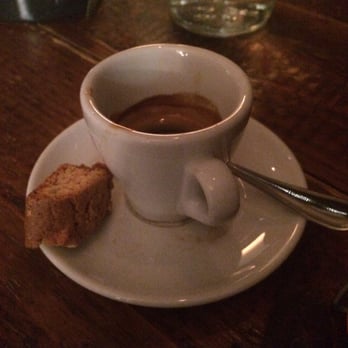 Coppi - Dark rich espresso served with biscotti - Italian Near Me - Belfast, BFS