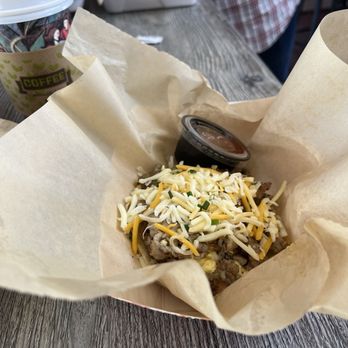 The Forum Blues Café - Chicken sausage breakfast taco - New Mexican Cuisine Near Me - Rialto, California