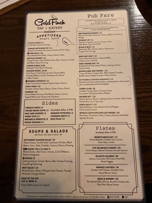 Menu photo 2 Goldfinch Tap + Eatery Marion, IA