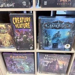 Capes and Crepes - A tiny example of the mindbogglingly large selection of games at Capes & Crepes.