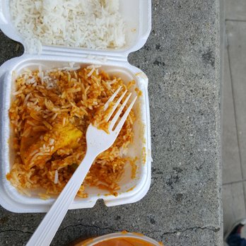 Krishna Indian Restaurant Carry Out - Chicken kadahi, in the most inconvenient way to do takeout Indian I could imagine - Indian Near Me - Cincinnati, Ohio
