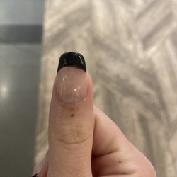 paris nail salon - Unfortunately, this is the only photo since I wasn't gonna review... all of them were uneven and misshaped.