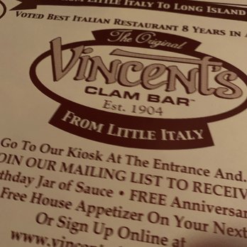 Vincent's Clam Bar - Fav restaurant ever - Seafood Near Me - Carle Place, New York Vincent's Clam Bar - Fav restaurant ever - Seafood Near Me - Carle Place, New York