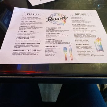 Globe Nightclub - Menu in rainbow colors. Fun! - Dance Clubs Near Me - Spokane, Washington