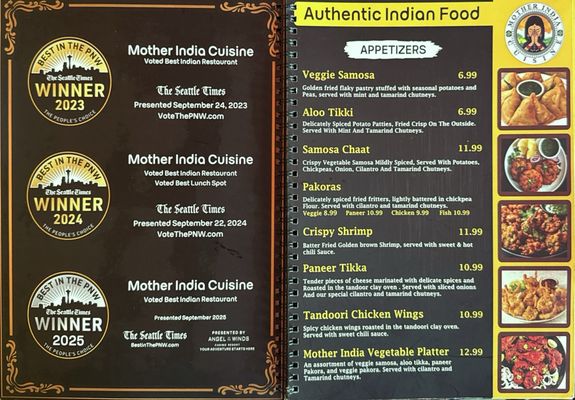Menu photo 4 Mother India Cuisine Seattle, WA Menu photo 4 Mother India Cuisine Seattle, WA