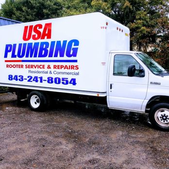 USA Plumbing - a truck parked in front of a building - Plumbing Near Me - Myrtle Beach, South Carolina USA Plumbing - a truck parked in front of a building - Plumbing Near Me - Myrtle Beach, South Carolina