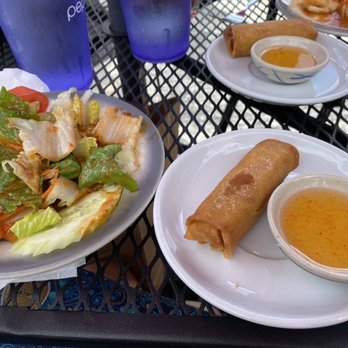Love Eat Thai - Spring roll and salad - Thai Near Me - Brevard, North Carolina