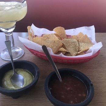 Taco Unico - Chips and amazing green sauce (super spicy) and traditional red... and a House Marg - Mexican Near Me - Lakewood, Colorado Taco Unico - Chips and amazing green sauce (super spicy) and traditional red... and a House Marg - Mexican Near Me - Lakewood, Colorado