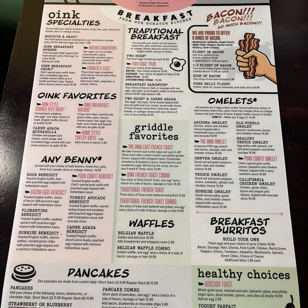 The Oink Cafe - Tucson - Breakfast Menu - Breakfast & Brunch Near Me - Tucson, Arizona The Oink Cafe - Tucson - Breakfast Menu - Breakfast & Brunch Near Me - Tucson, Arizona