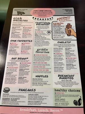 Menu photo 6 The Oink Cafe - Tucson Tucson, AZ Menu photo 6 The Oink Cafe - Tucson Tucson, AZ