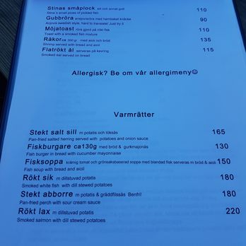 AB Wikströms Fisk - Dagens meny - Restaurants Near Me - Möja, Alberta