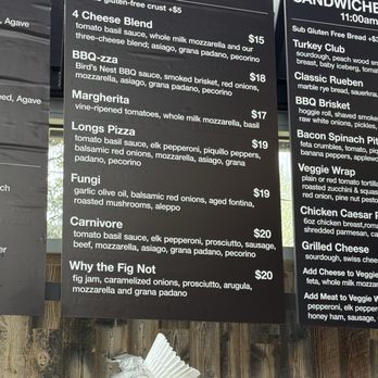 The Bird's Nest - Menu - Pizza Near Me - Estes Park, Colorado