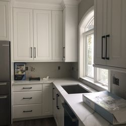 Evertops - Recent residential kitchen project in Holladay UT with Calacatta Vagli - sink area