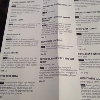 Sovereign - Wine and beer list - Gastropubs Near Me - Plainfield, Illinois
