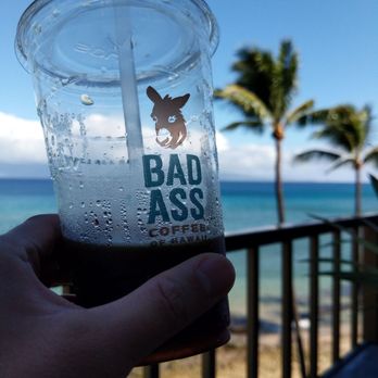 Bad Ass Coffee - Americano iced - Coffee & Tea Near Me - Lahaina, Hawaii