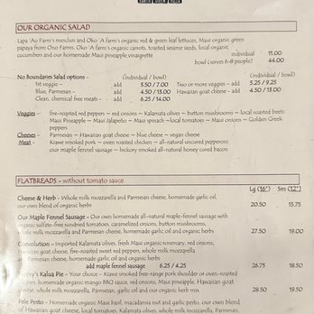 Flatbread Company - Menu, January 2025 - Pizza Near Me - Paia, Hawaii Flatbread Company - Menu, January 2025 - Pizza Near Me - Paia, Hawaii