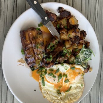 Lucy's - Steak & eggs, creamed spinach, potatoes - Coffee & Tea Near Me - Grand Rapids, Michigan Lucy's - Steak & eggs, creamed spinach, potatoes - Coffee & Tea Near Me - Grand Rapids, Michigan