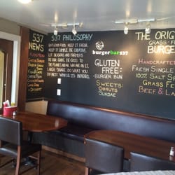 Burger Bar 537 - Inside dining or Outside Patio dining. A GREAT Family Restaurant and Amazing Table Service.