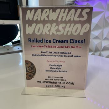 NarWhals Rolled Ice Cream - Ice Cream & Frozen Yogurt Near Me - Richmond, Virginia