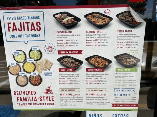 Menu photo 1 Fajita Pete's - Carrollton Carrollton, TX