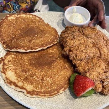 The Goldfinch - Rosemary chicken and pancakes - New American Near Me - Irvine, California The Goldfinch - Rosemary chicken and pancakes - New American Near Me - Irvine, California