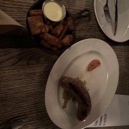 Latkes & lamb sausage