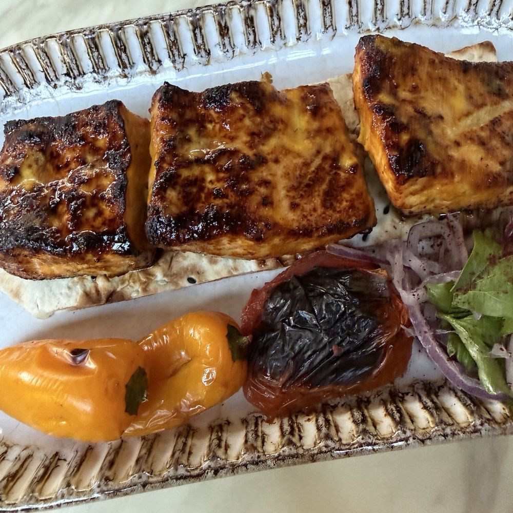 Delbar - Atlanta - Salmon kabob - Middle Eastern Near Me - Atlanta, Georgia Delbar - Atlanta - Salmon kabob - Middle Eastern Near Me - Atlanta, Georgia