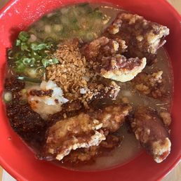 Fried chicken ramen Fried chicken ramen