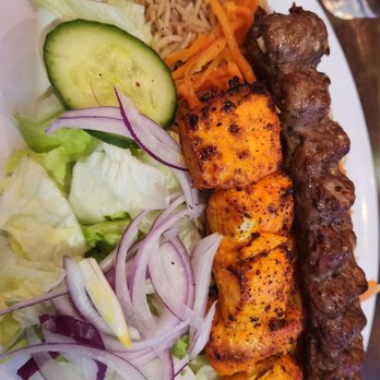 Kandahar Grill - beef kofta and chicken tikka with kabuli - Kebab Near Me - Hicksville, New York Kandahar Grill - beef kofta and chicken tikka with kabuli - Kebab Near Me - Hicksville, New York