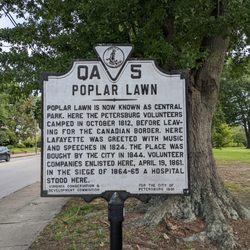 Poplar Lawn Park - Poplar Lawn Park Historical Marker