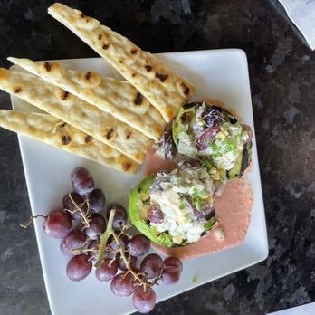 Redstone American Grill - Chicken stuffed avocado - Steakhouses Near Me - Burlington, Massachusetts Redstone American Grill - Chicken stuffed avocado - Steakhouses Near Me - Burlington, Massachusetts
