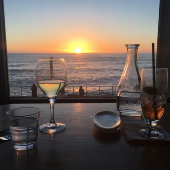 Moonraker Restaurant - Fantastic sunset view, especially from the booth tables facing the water (request one of these!) - New American Near Me - Pacifica, California Moonraker Restaurant - Fantastic sunset view, especially from the booth tables facing the water (request one of these!) - New American Near Me - Pacifica, California