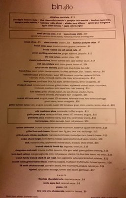 Menu photo 5 Bin 480 San Francisco, CA Menu photo 5 Bin 480 San Francisco, CA