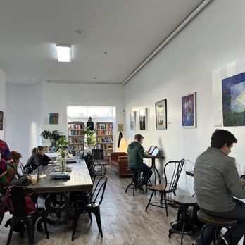 Creative Grounds DC - people sitting at tables in a coffee shop - Art Classes Near Me - Washington, DC, District of Columbia